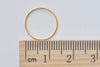 50 pcs Gold Tone Brass Seamless Rings 14mm 25 Gauge A3511