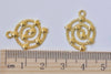 20 pcs Gold Spiral Galaxy Star Universe Charms Pendants A783