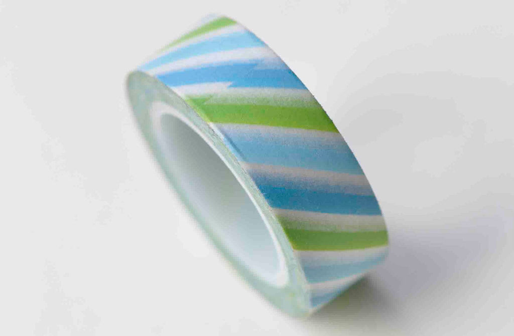 Colourful Stripes Deco Washi Tape 15mm x 10M Roll A13039