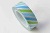 Colourful Stripes Deco Washi Tape 15mm x 10M Roll A13039