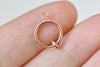 10 pcs Rose Gold Hoop Earring Non-Pierced Open Loop Ear Clips A1712