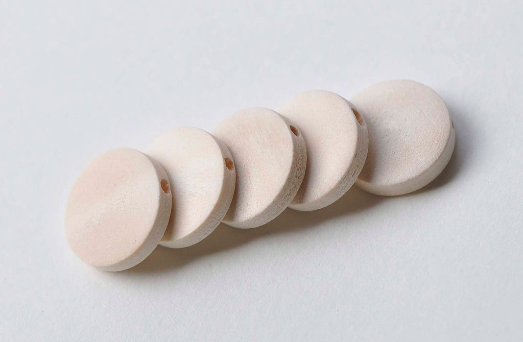 10 pcs Unfinished Round Wood Chips Spacer Beads Findings