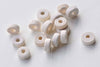 100 pcs Unfinished Flat Wood Chips Spacer Beads 4x8mm A5063