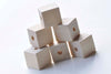 10 pcs Unfinished Natural Wood Cubic Beads 10mm-25mm