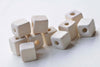 50 pcs Unfinished Natural Wood Cubic Beads Cube Findings 10mm A5320