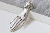 5 pcs Antique Silver Lady Hand Charms Pendants 30x69mm A4821
