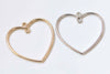 Anti Tarnish Circle Heart Triangle Oval Bar Geometric Charms Pendants