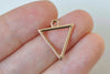 Anti Tarnish Circle Heart Triangle Oval Bar Geometric Charms Pendants