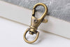 10 pcs Antique Bronze Lobster Swivel Clasps 16x40mm A4033