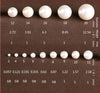 Half Drilled White Mother of Pearl Beads Round Loose Beads 3mm-20mm