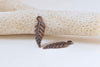40 pcs Antique Copper Small Detailed Leaf Charms 7x16mm A852