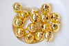 50 pcs Gold Color Brass Bells Jingle Bells Charms 10mm A5501