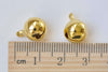 50 pcs Gold Color Brass Bells Jingle Bells Charms 10mm A5501