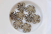 Antique Bronze Brass Filigree Flower Bead Caps 10mm Set of 50 A1826