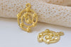 20 pcs Gold Spiral Galaxy Star Universe Charms Pendants A783