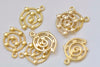 20 pcs Gold Spiral Galaxy Star Universe Charms Pendants A783