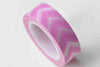 Pink Chevron Adhesive Washi Tape 15mm Wide x 10M Roll A12992