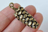 Antique Bronze 3D Large Pinecones Charm Pendants Set of 4 A4585