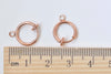10 pcs Rose Gold Hoop Earring Non-Pierced Open Loop Ear Clips A1712