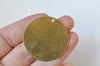 10 pcs Raw Brass Large Flat Round Blank Disc Thick Charms 35mm A2666