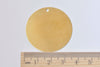 10 pcs Raw Brass Large Flat Round Blank Disc Thick Charms 35mm A2666