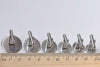 10 pcs Stainless Steel Cufflinks Blanks Bezel Match 10mm-20mm Cabochon