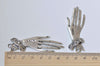 5 pcs Antique Silver Lady Hand Charms Pendants 30x69mm A4821