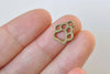 20 pcs Antique Bronze Bear Paw Print Charms 11x13mm A508