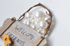 Half Drilled White Mother of Pearl Beads Round Loose Beads 3mm-20mm