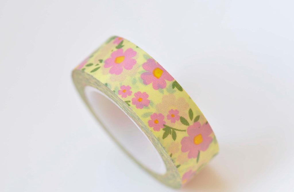 Fancy Flower Washi Tape 15mm x 10M Roll A13190