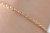 6.6ft (2m) 24K Champagne Gold Oval Cable Chain Link 2mm A2382
