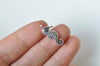 Antique Silver Seahorse Charms Mixed Style Set of 5 A1526