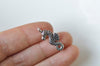 Antique Silver Seahorse Charms Mixed Style Set of 5 A1526