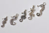Antique Silver Seahorse Charms Mixed Style Set of 5 A1526