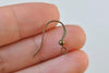 Antique Bronze Earwire Flat Fish Ball End Hook Findings Set of 100 A2992