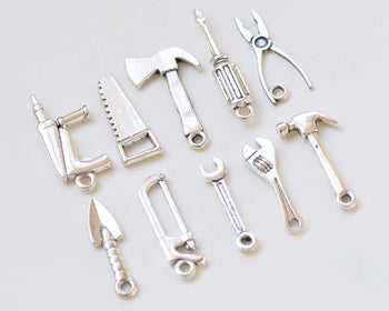 Axe Spanner Shovel Screwdriver Wrench Hammer Tool Charms Collection