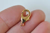 10 pcs 24K Gold Parrot Claw Lobster Clasps 10mm/12mm/15mm