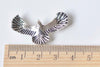 Flying Bird Connector Antique Silver Eagle Hawk Pendants Set of 10 A881