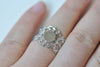 10 pcs Platinum Adjustable Filigree Flower Ring Bases 8mm Pad A1678