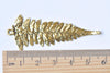 10 pcs Tree Leaf Charms Pendant 22x58mm Antique Bronze/Silver/Gold