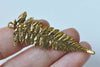 10 pcs Tree Leaf Charms Pendant 22x58mm Antique Bronze/Silver/Gold