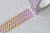 Colorful Chevron Wave Masking Washi Tape 15mm x 10M A13329