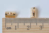 10 pcs 24K Champagne Gold Ribbon Ends Fasteners Clasps 8mm A652