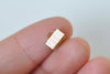 10 pcs 24K Champagne Gold Ribbon Ends Fasteners Clasps 8mm A652