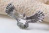 Flying Bird Connector Antique Silver Eagle Hawk Pendants Set of 10 A881