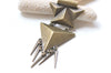 One Piece Antique Bronze Geometric Pendant A5429