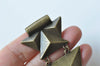 One Piece Antique Bronze Geometric Pendant A5429