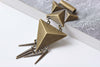 One Piece Antique Bronze Geometric Pendant A5429