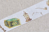Retro Envelope Flowers Book Washi Tape 30mm x 5M A13281
