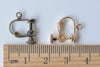 10 pcs Screw In Leverback Ear Clips Findings 12mm Flat Pad Size 4mm